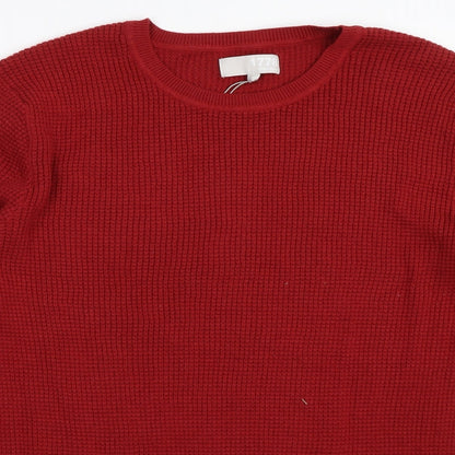 Debenhams Mens Red   Pullover Jumper Size S
