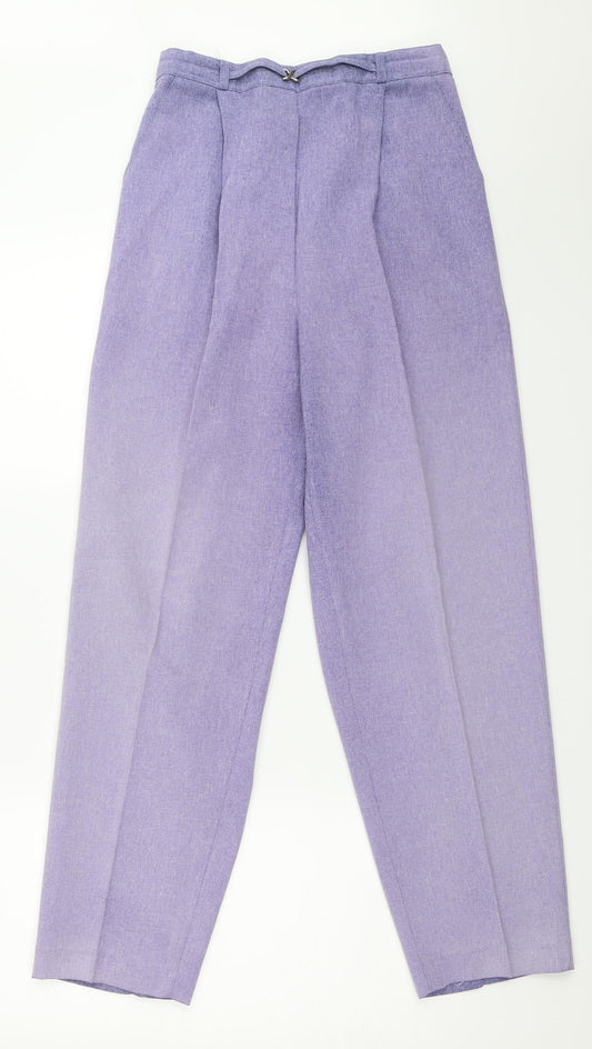 Bonmarché Womens Purple   Trousers  Size 12 L28 in