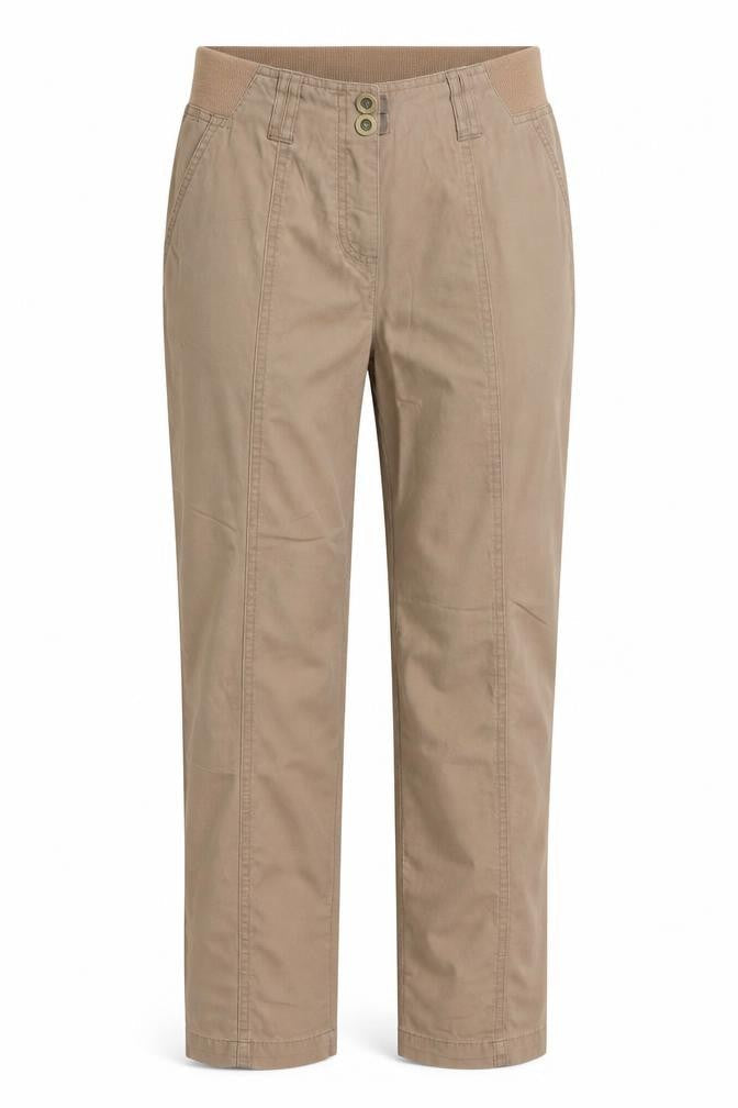 Bonmarché Womens Brown Chino Trousers Size 14 L25 in