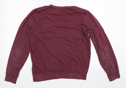 H&M Mens Red   Pullover Sweatshirt Size M