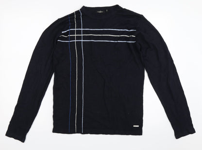 Giorgio Mens Blue   Pullover Jumper Size S