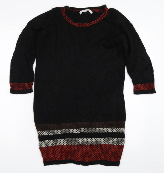 Peacocks Womens Black   Tunic Jumper Size 8