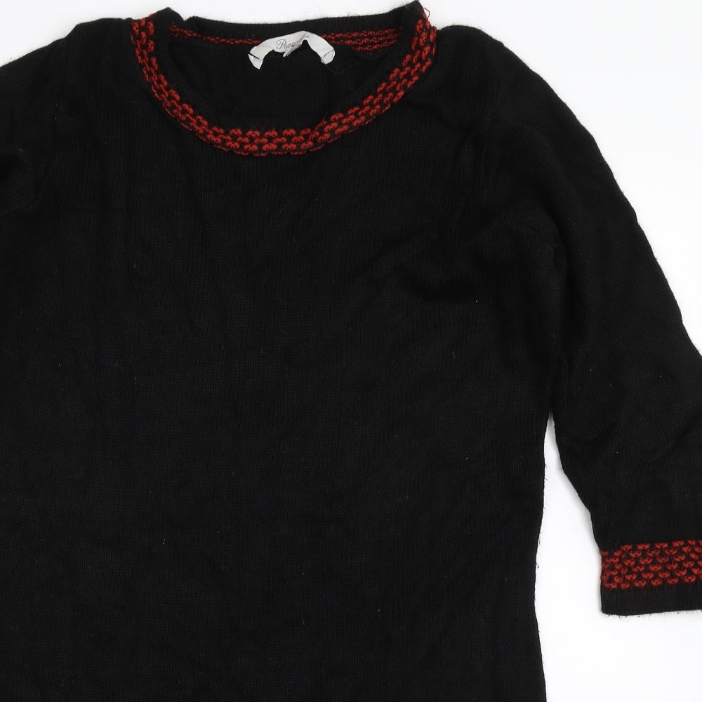 Peacocks Womens Black   Tunic Jumper Size 8