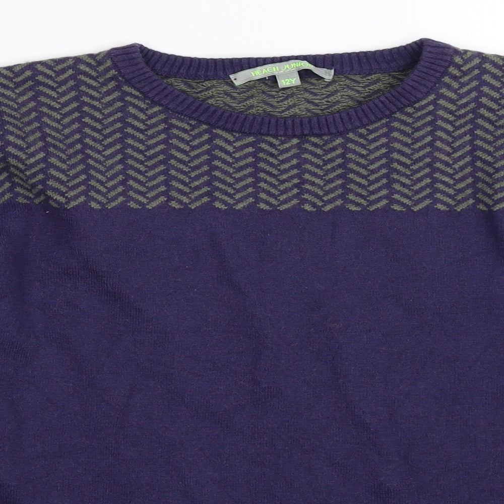 Heach Junior Boys Blue   Pullover Jumper Size 12 Years