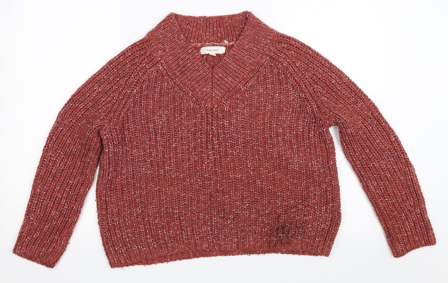 Per Una Womens Red   Pullover Jumper Size S
