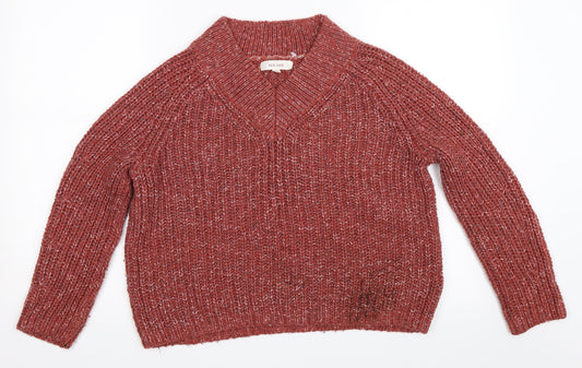 Per Una Womens Red   Pullover Jumper Size S