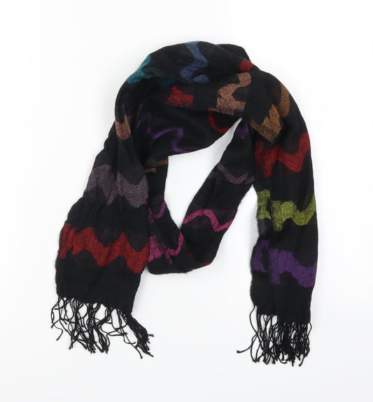 Preworn Womens Multicoloured Geometric   Scarf   - Zig Zag