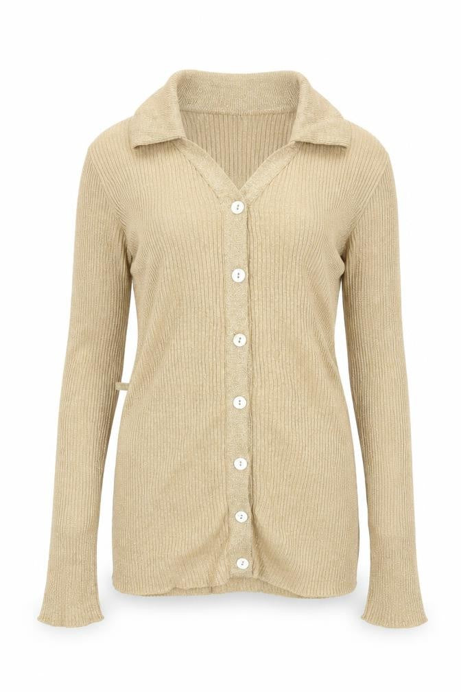 BHS Girls Gold   Cardigan Jumper Size 11-12 Years