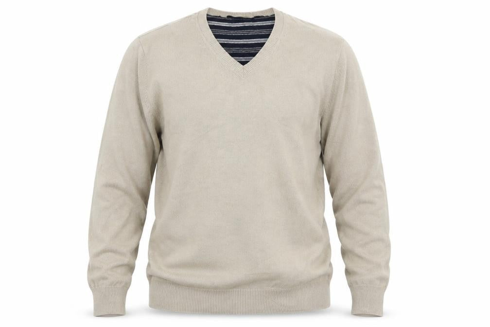 Marks & Spencer Mens Beige  Knit Pullover Jumper Size L