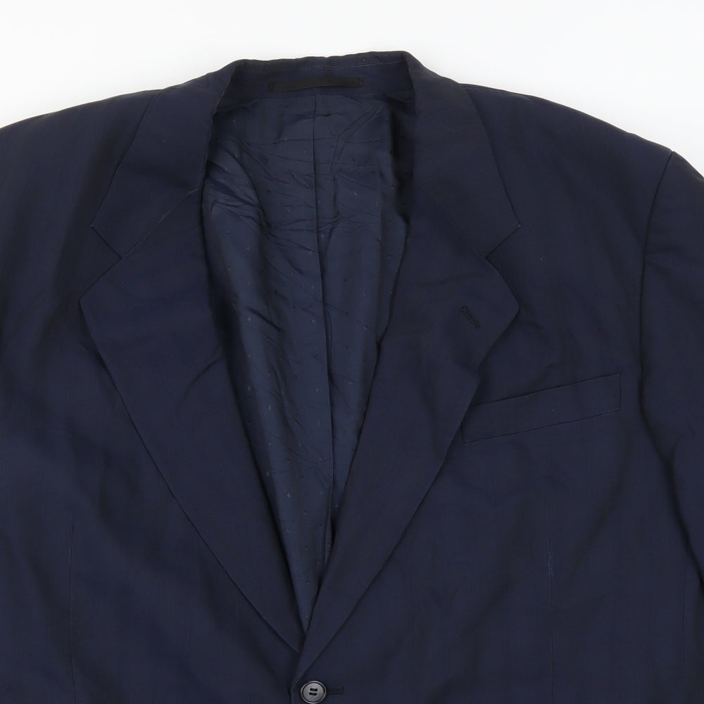 MODENA Mens Blue   Jacket Suit Jacket Size 46