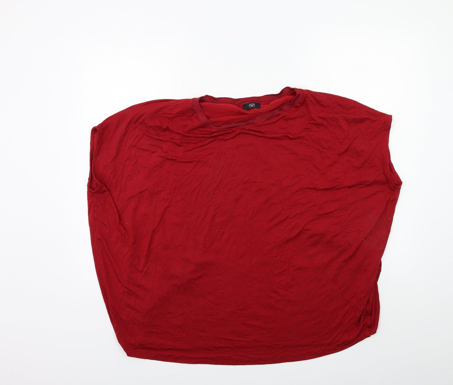 F&F Womens Red   Basic Blouse Size 18
