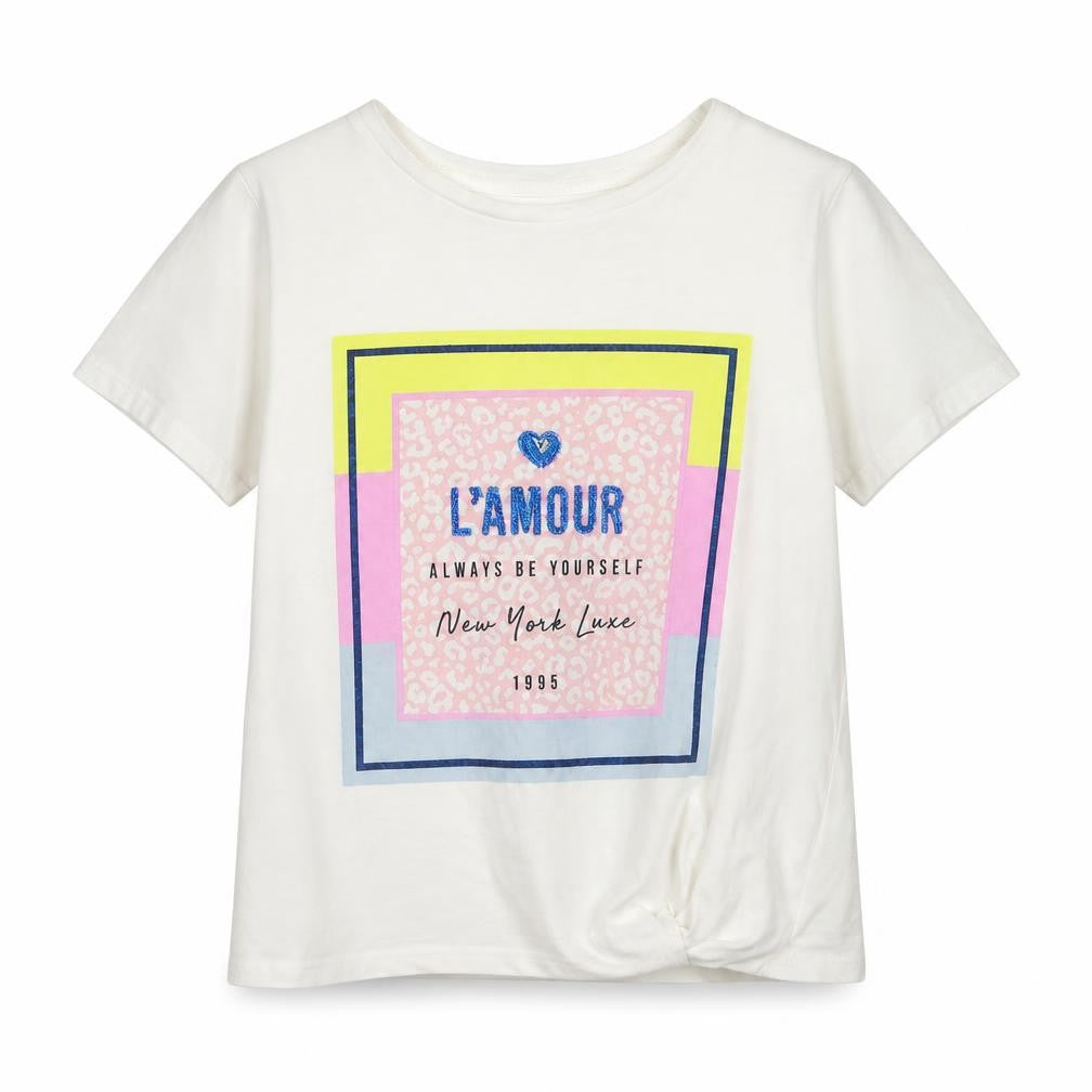 Matalan Girls White   Basic T-Shirt Size 7 Years