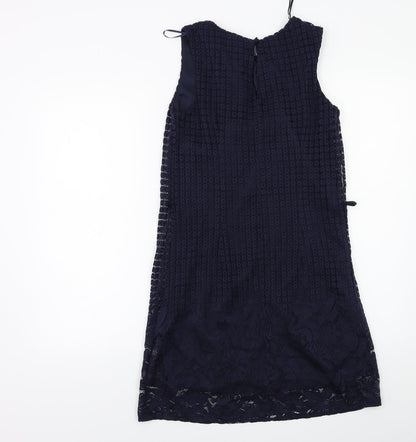 Back view of Atmosphere women’s blue shift, size UK 6