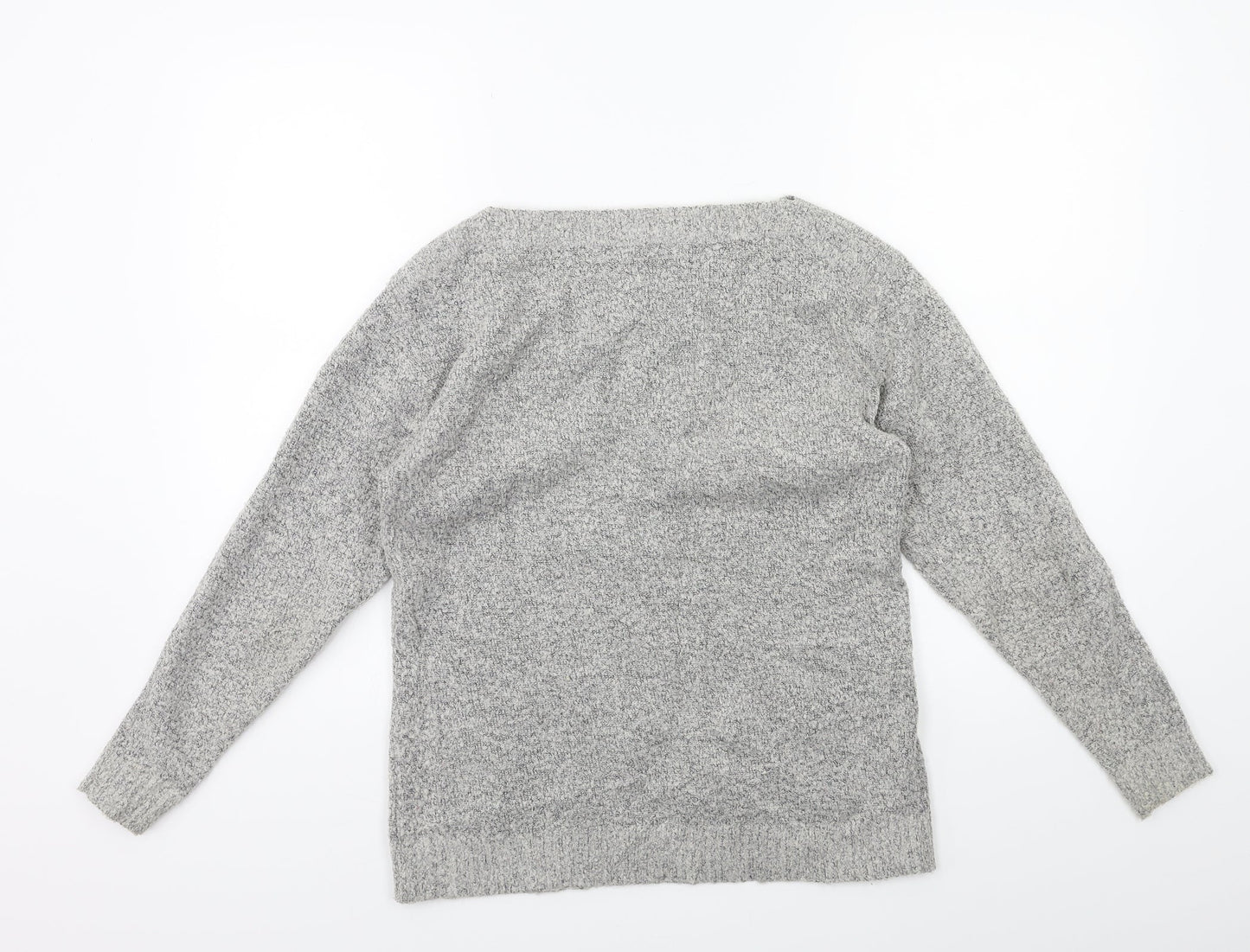 M&Co Womens Grey  Knit Pullover Jumper Size 12