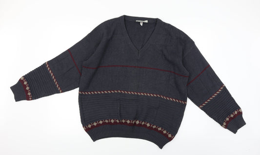 the knitwear collection  Mens Grey   Pullover Jumper Size M