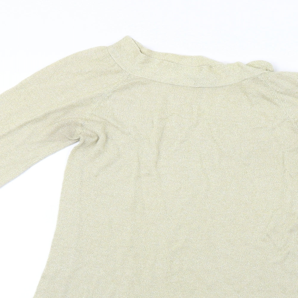Miso  Womens Beige   Basic Blouse Size 8