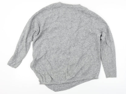 Preloved Warehouse  Womens Grey   Pullover Jumper Size M - Back