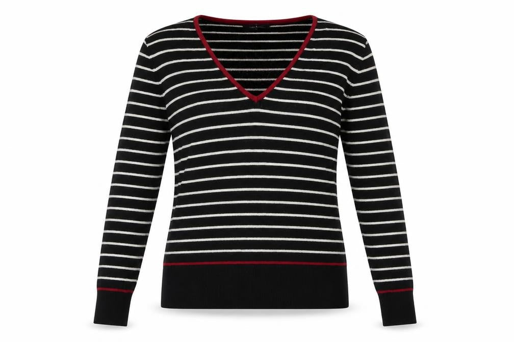 Debenhams  Womens Black Striped  Pullover Jumper Size L
