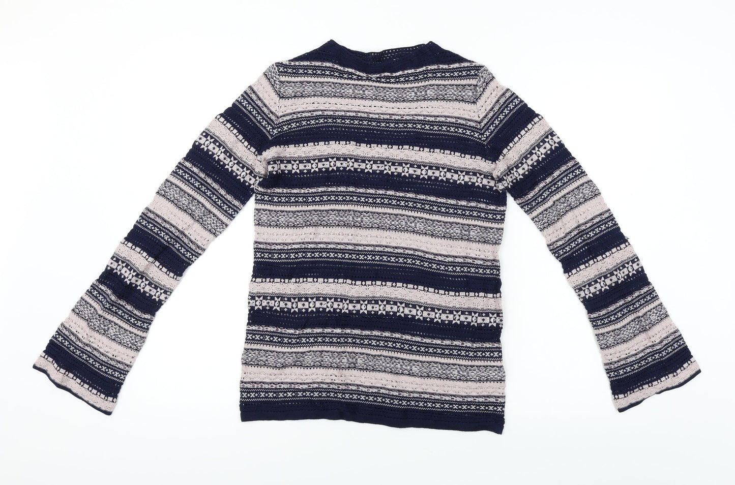 NEXT  Womens Blue Striped  Pullover Jumper Size 8