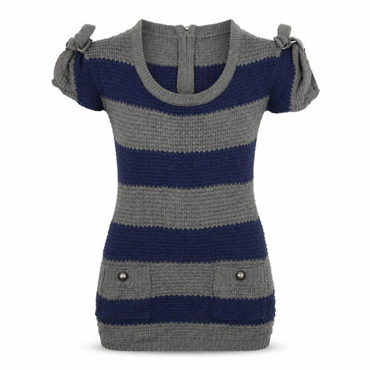 George  Womens Grey Striped  Bodycon  Size 8