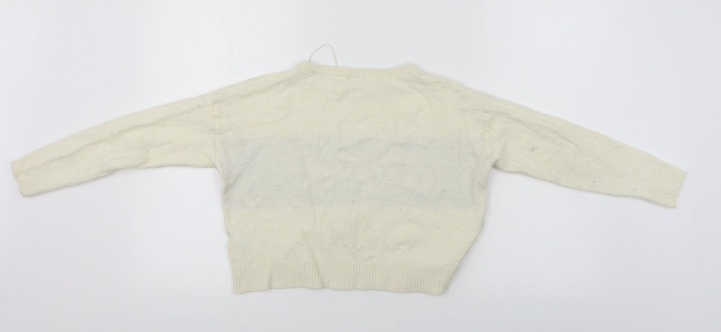 GU Girls Ivory   Pullover Jumper Size S