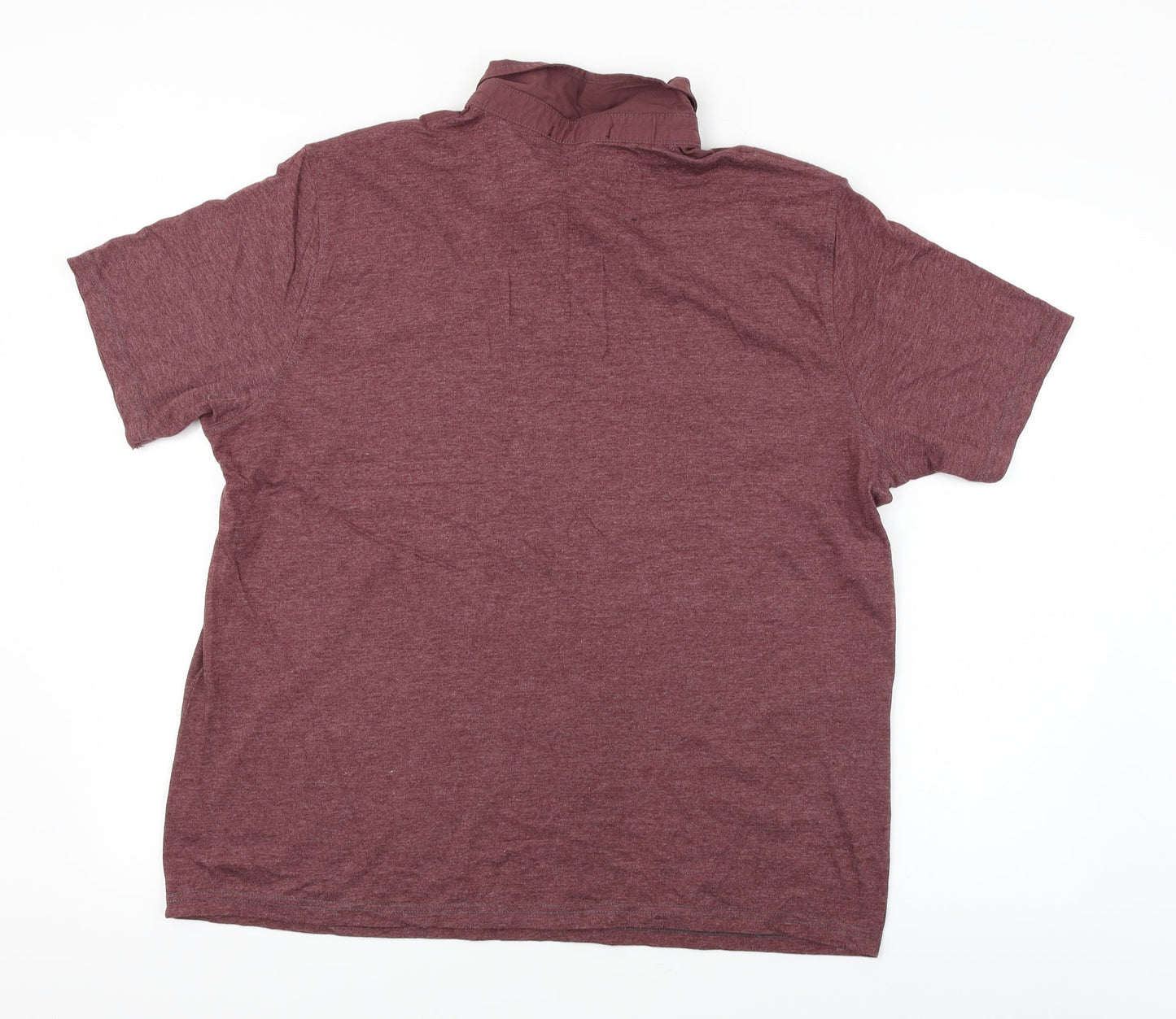 George  Mens Purple    Polo Size L
