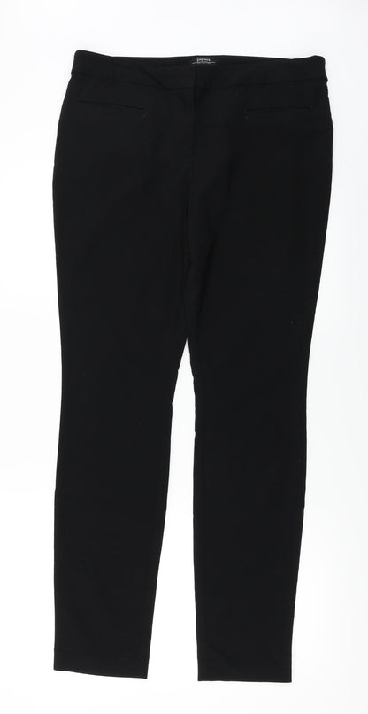 Papaya Womens Black   Trousers  Size 12 L27 in