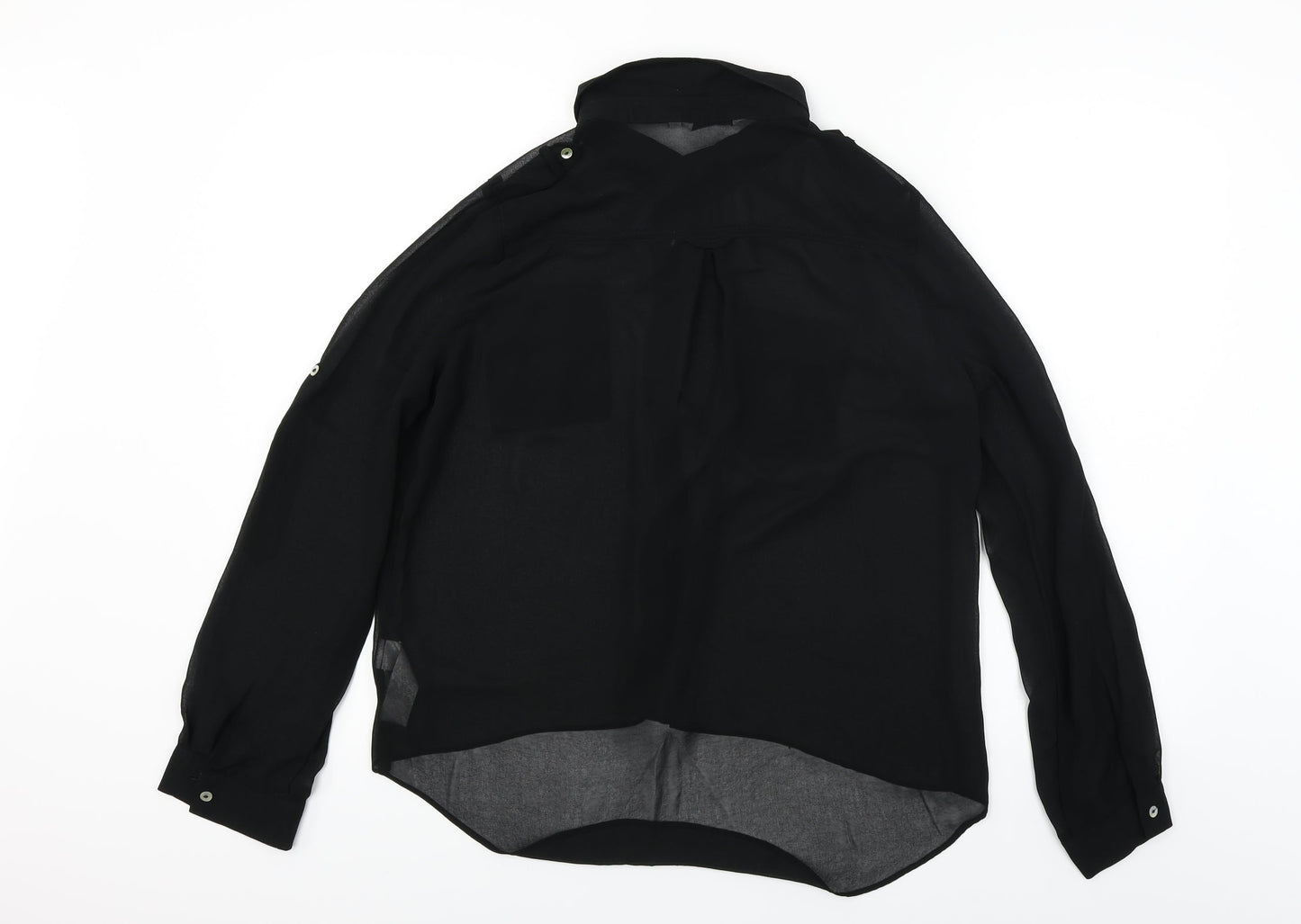 New Look  Womens Black   Basic Button-Up Size 14