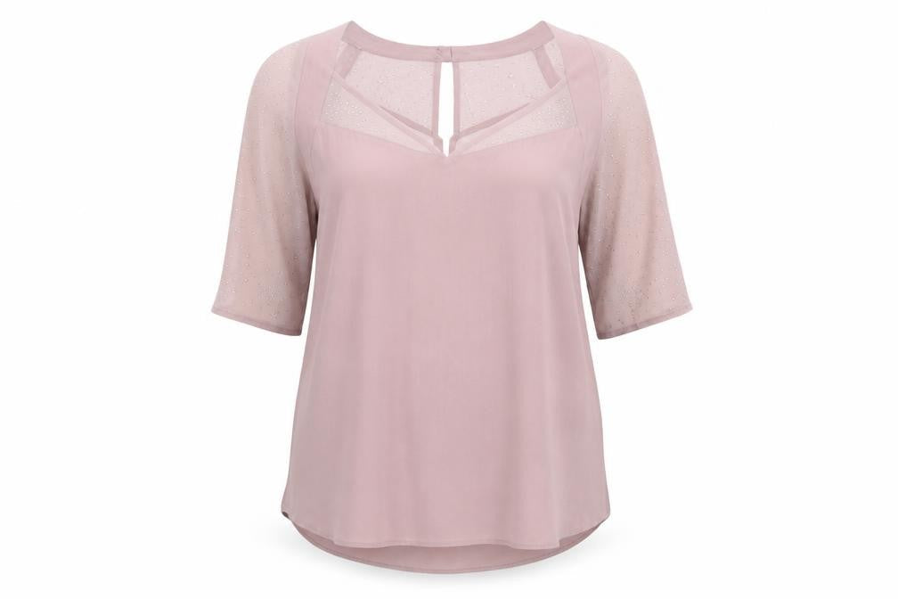 Marks & Spencer Womens Beige   Basic Blouse Size 14