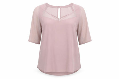 Marks & Spencer Womens Beige   Basic Blouse Size 14