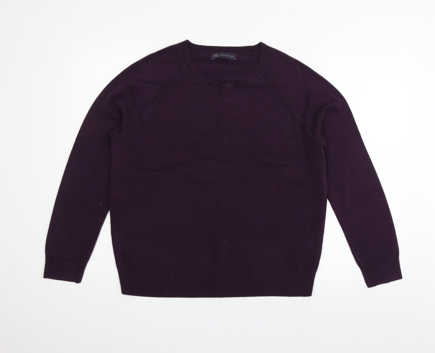 Marks and Spencer Womens Purple   Pullover Jumper Size 16