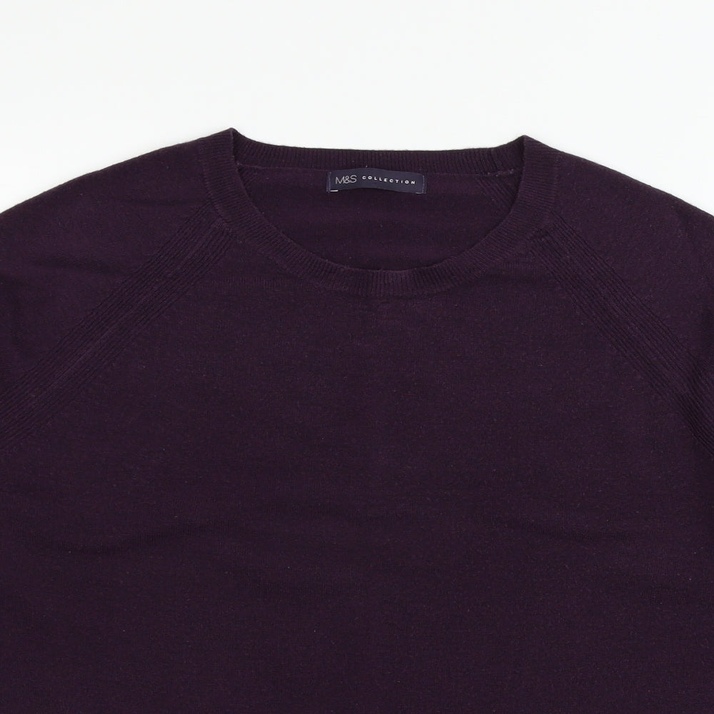 Marks and Spencer Womens Purple   Pullover Jumper Size 16