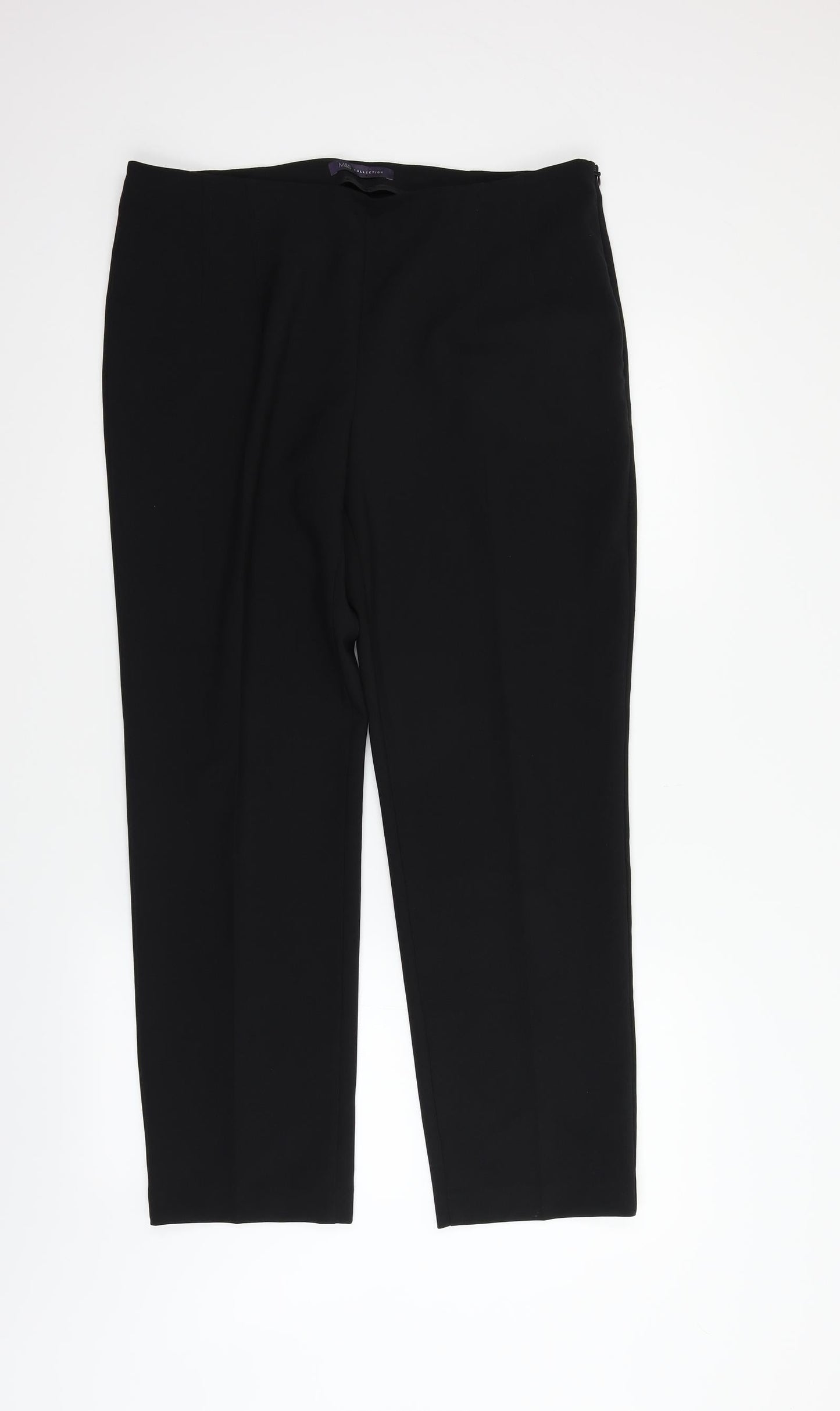 Marks and Spencer Womens Black   Trousers  Size 14 L25 in