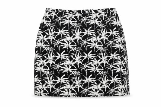 New Look Womens Black Geometric  Flare Skirt Size 12