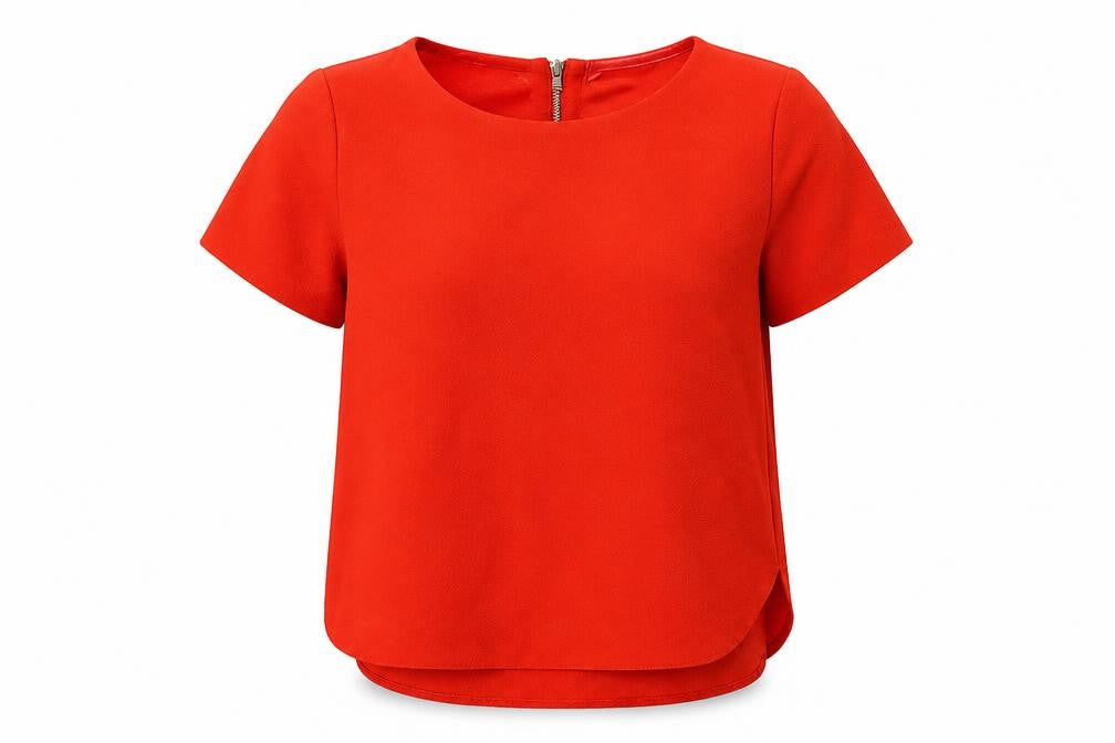 F&F Womens Orange   Basic Blouse Size 8