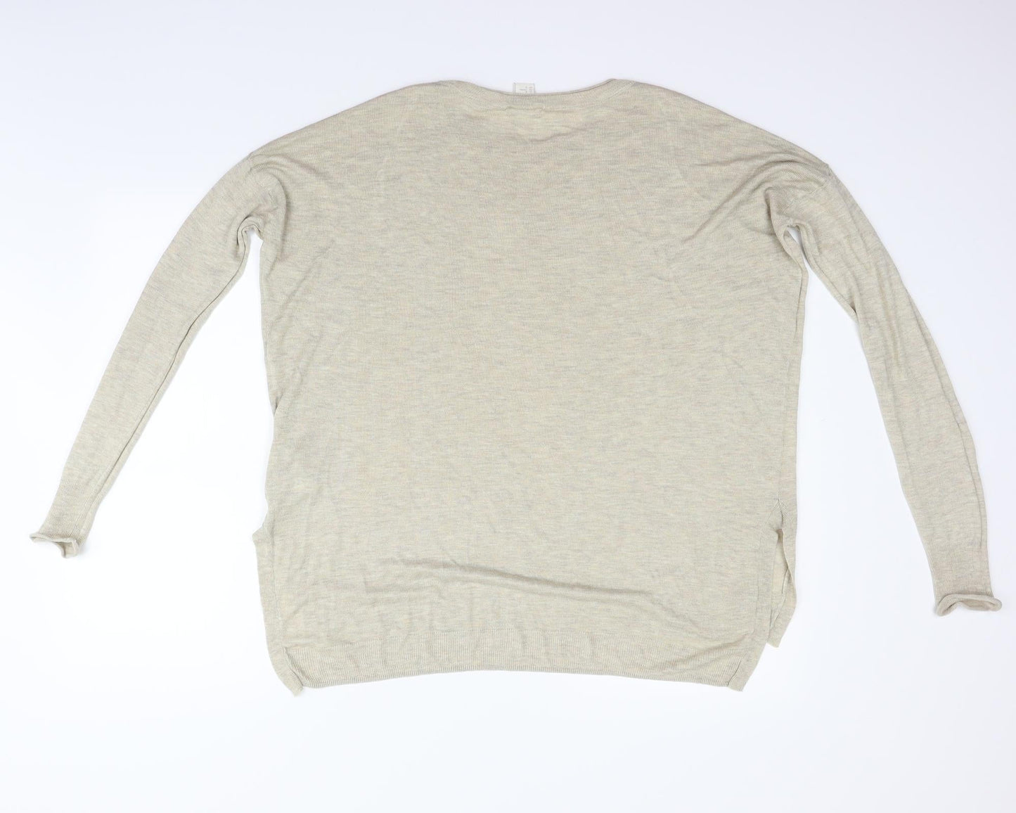 H&M Womens Beige   Pullover Jumper Size M