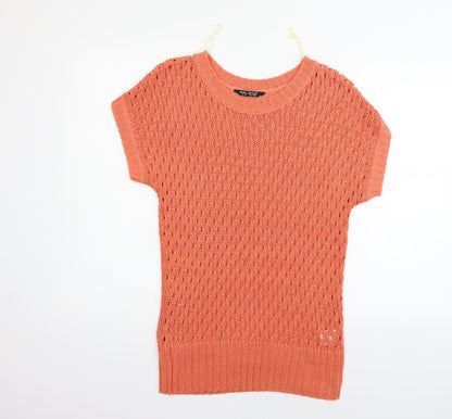 Preloved Select Womens Orange   Jumper Dress  Size 12 - Front