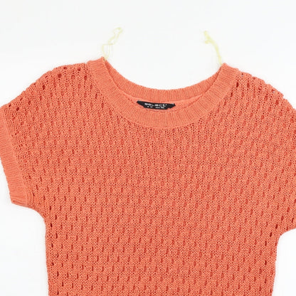 Preloved Select Womens Orange   Jumper Dress  Size 12 - Detail