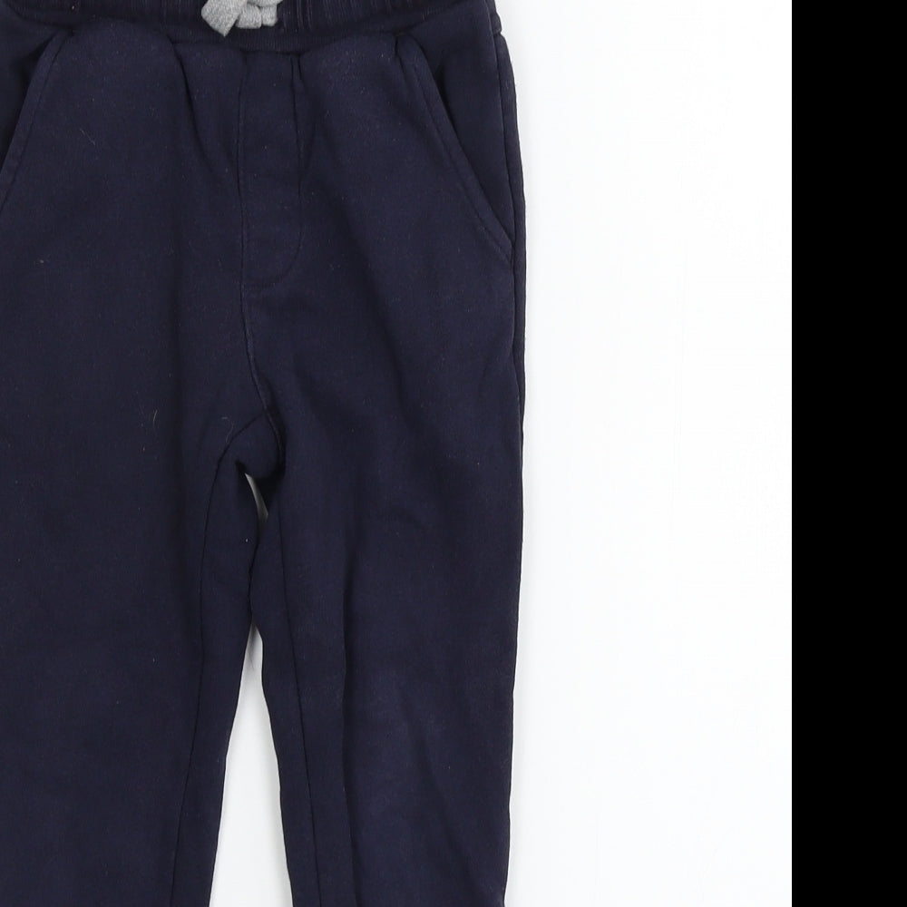 Matalan Boys Blue Ikat  Jogger Trousers Size 4 Years