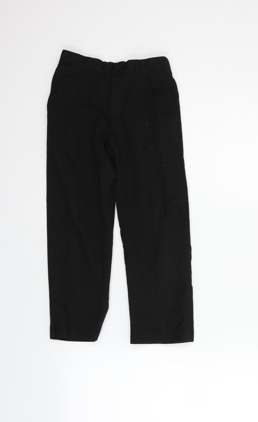 George Girls Black   Chino Trousers Size 5-6 Years