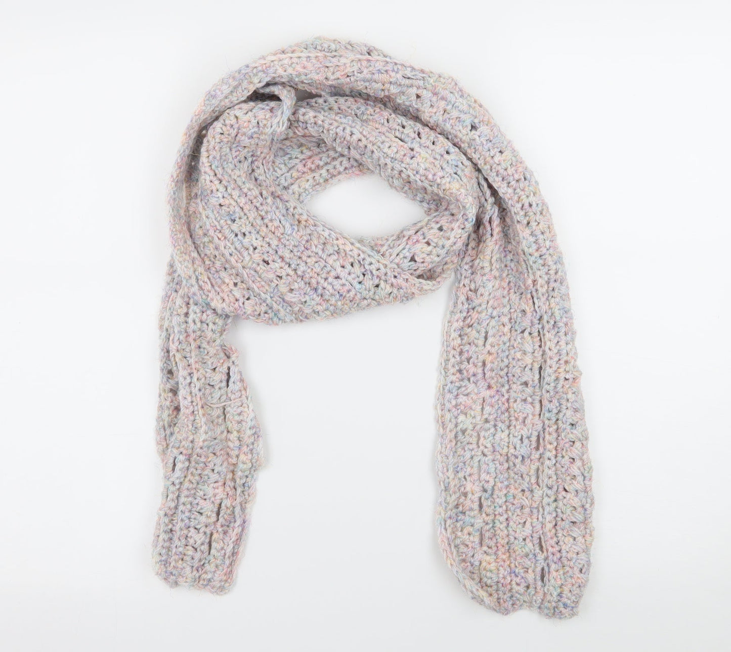 Preworn Womens Purple  Knit  Scarf