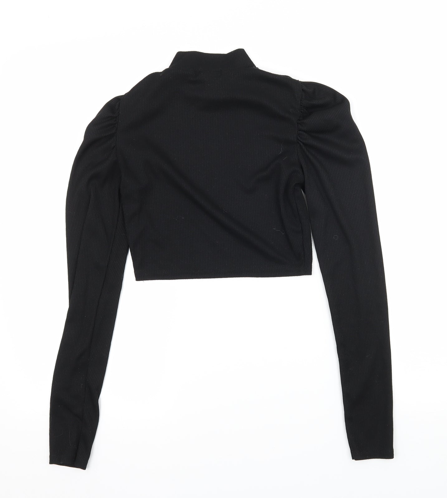 PRETTYLITTLETHING Womens Black  Jersey Basic T-Shirt Size 8