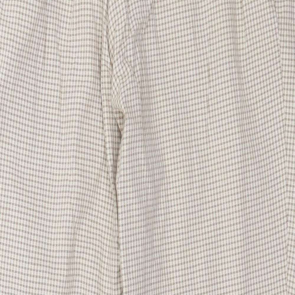 Preworn Womens Brown Check  Trousers  Size 30 in L27 in