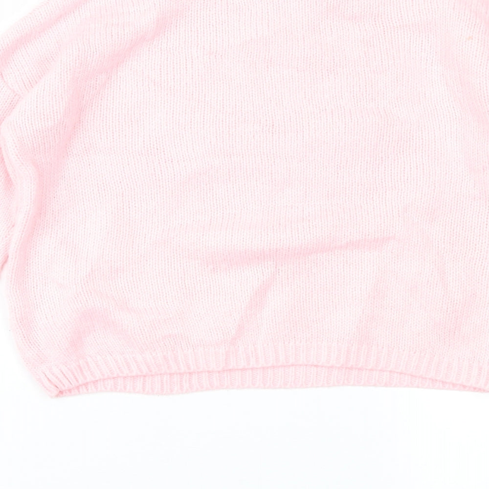 Matalan Girls Pink   Pullover Jumper Size 5 Years