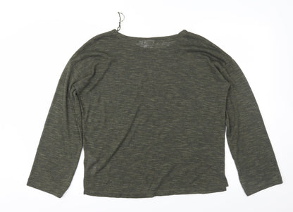 Preloved Saint Tropez Clothing Womens Green   Pullover Jumper Size S - Back