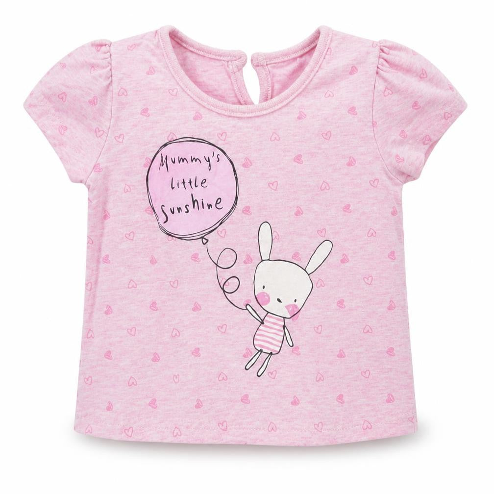 George Girls Pink   Basic T-Shirt Size 12 Months