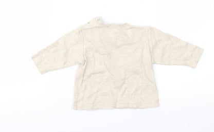 Preloved NEXT Baby Beige   Basic T-Shirt Size 0-3 Months - Back