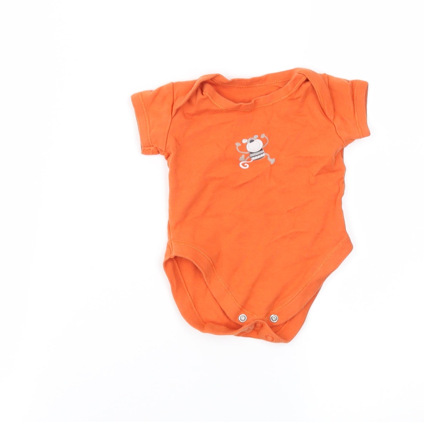George Boys Orange   Basic T-Shirt Size 0-3 Months