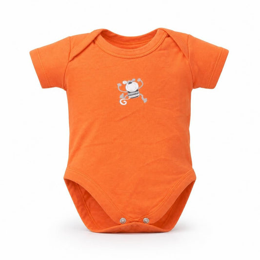 George Boys Orange   Basic T-Shirt Size 0-3 Months
