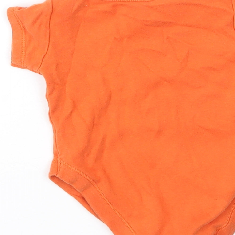 George Boys Orange   Basic T-Shirt Size 0-3 Months